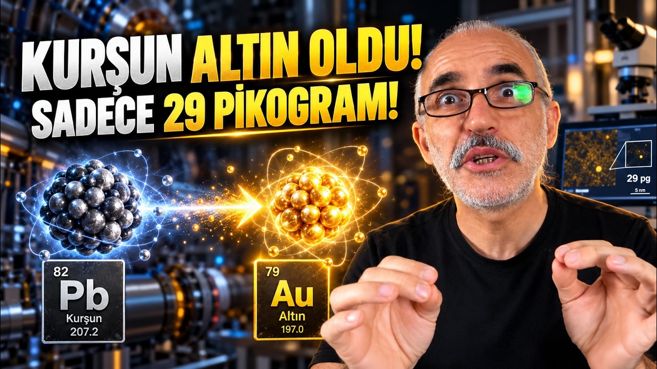 CERN Kurşunu Altına Çevirdi! 86 Milyar Çekirdek, Sadece 29 Pikogram! — video kapağı